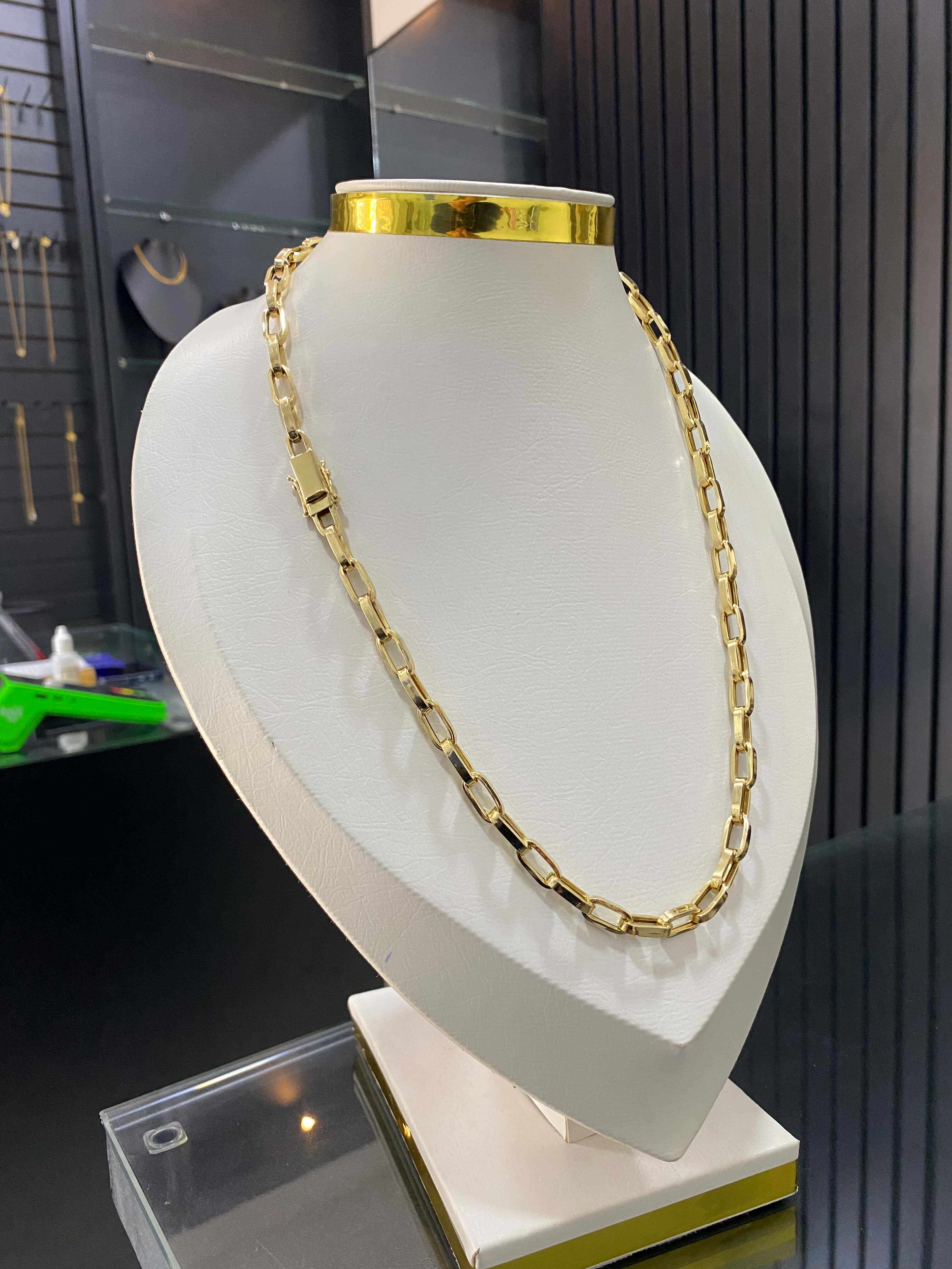 Corrente Tijolinho Oca de 30g 65cm