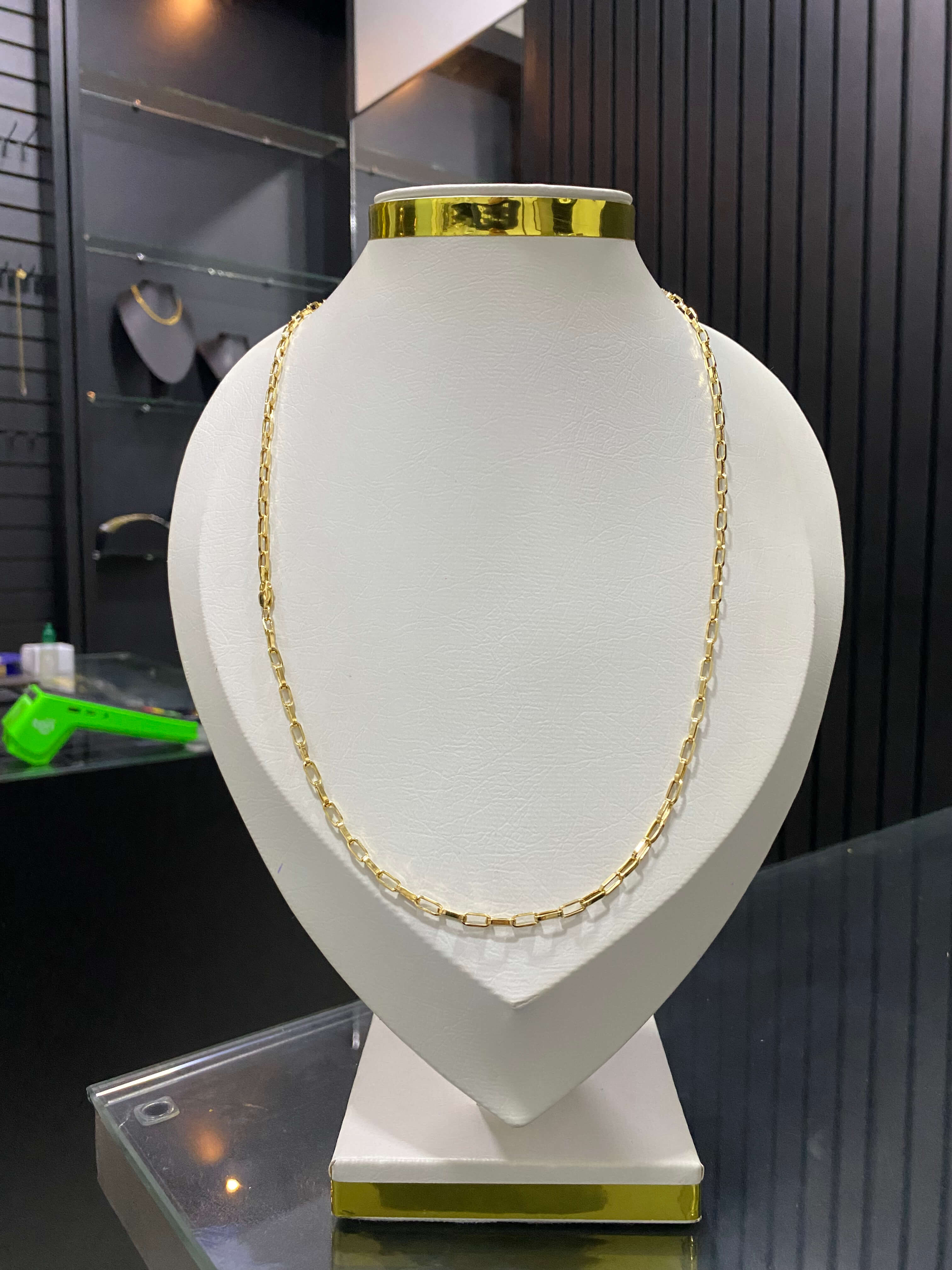 Corrente Tijolinho Oca 65cm de 6g, Fecho Tradicional