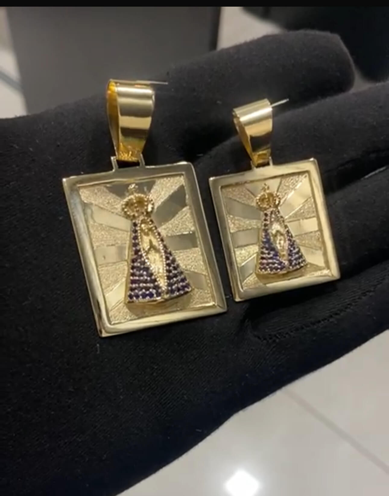 Pingentes de Placas Nossa Senhora Aparecida em 3D